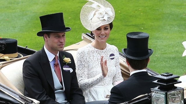 Prince William and the Duchess were making their debut at Royal Ascot.
<br>
Photo: Getty Images