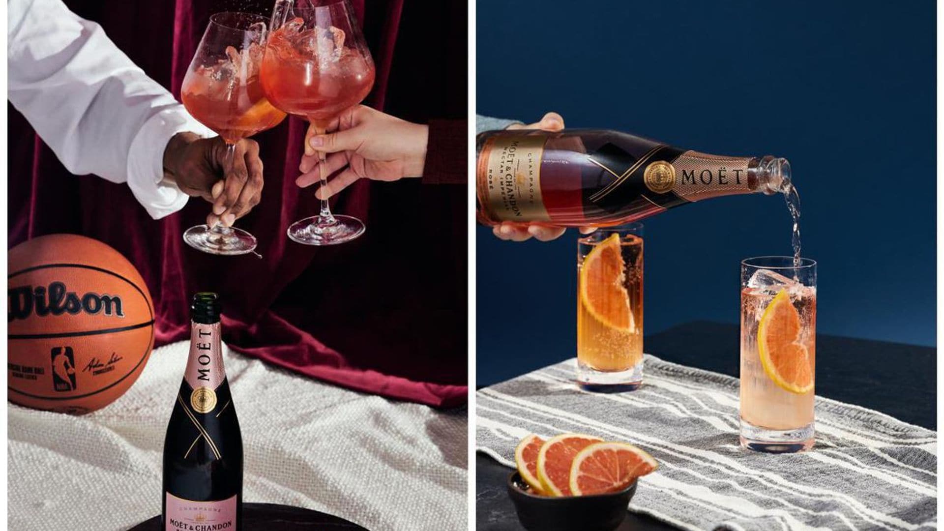 Moet & Chandon is the official champagne of the NBA, partnered with 6 NBA teams to craft a special signature cocktail collection