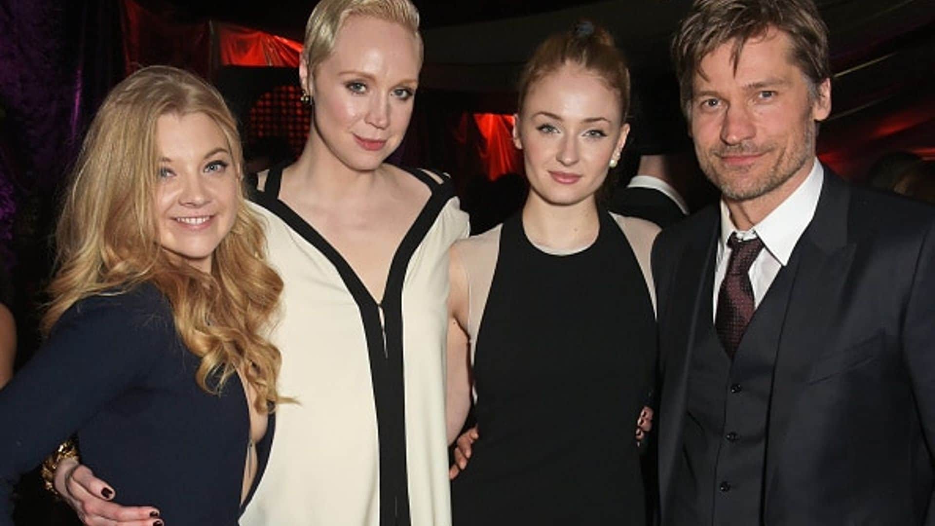 Natalie Dormer, Gwendoline Christie, Sophie Turner and Nikolaj Coster-Waldau attend the "Game Of Thrones: Season 5" UK Premiere After Party at the Tower of London.
Photo: Getty Images