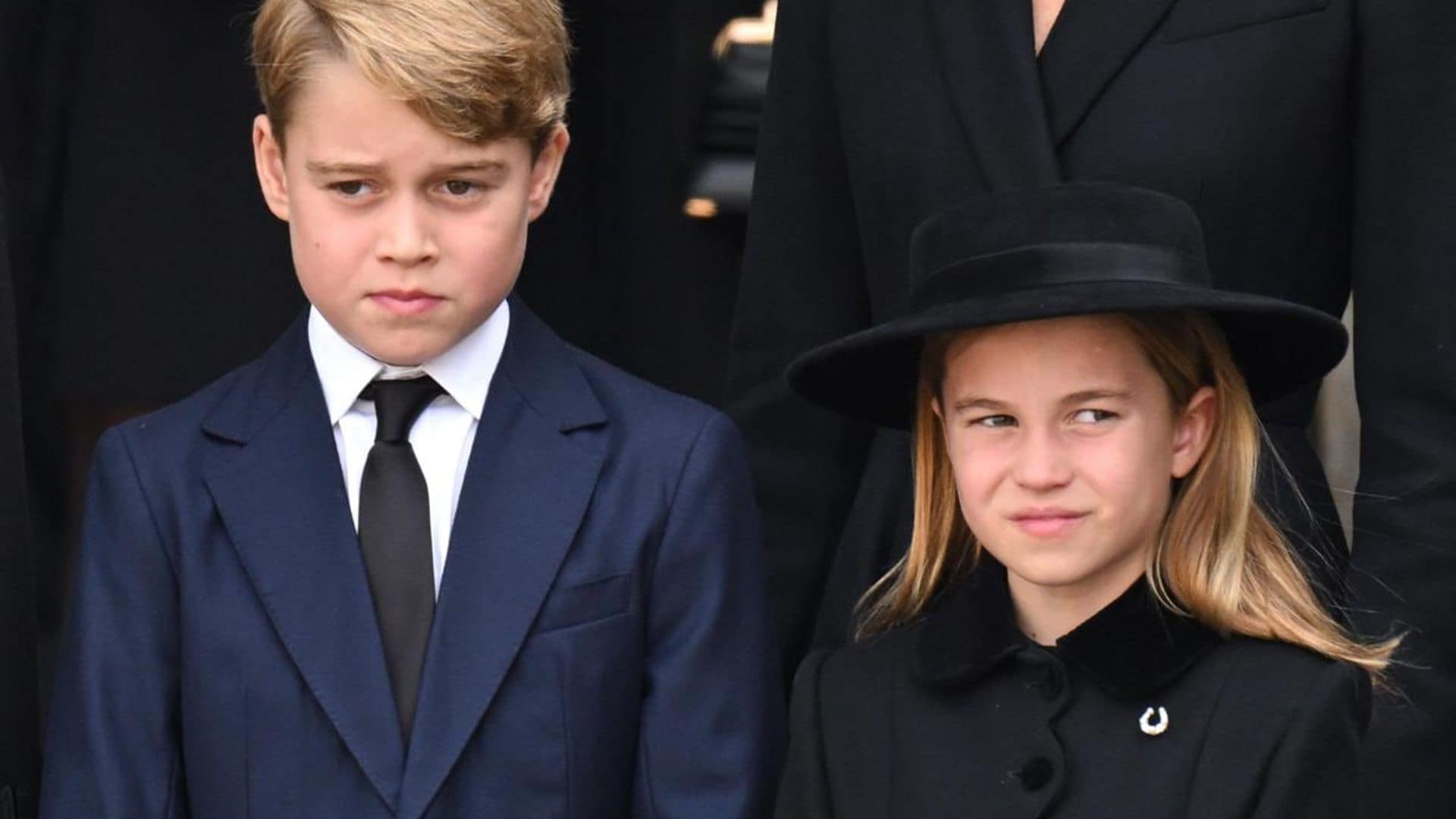 Princes George and Charlotte pay their respects to their beloved great-grandmother, Queen Elizabeth II