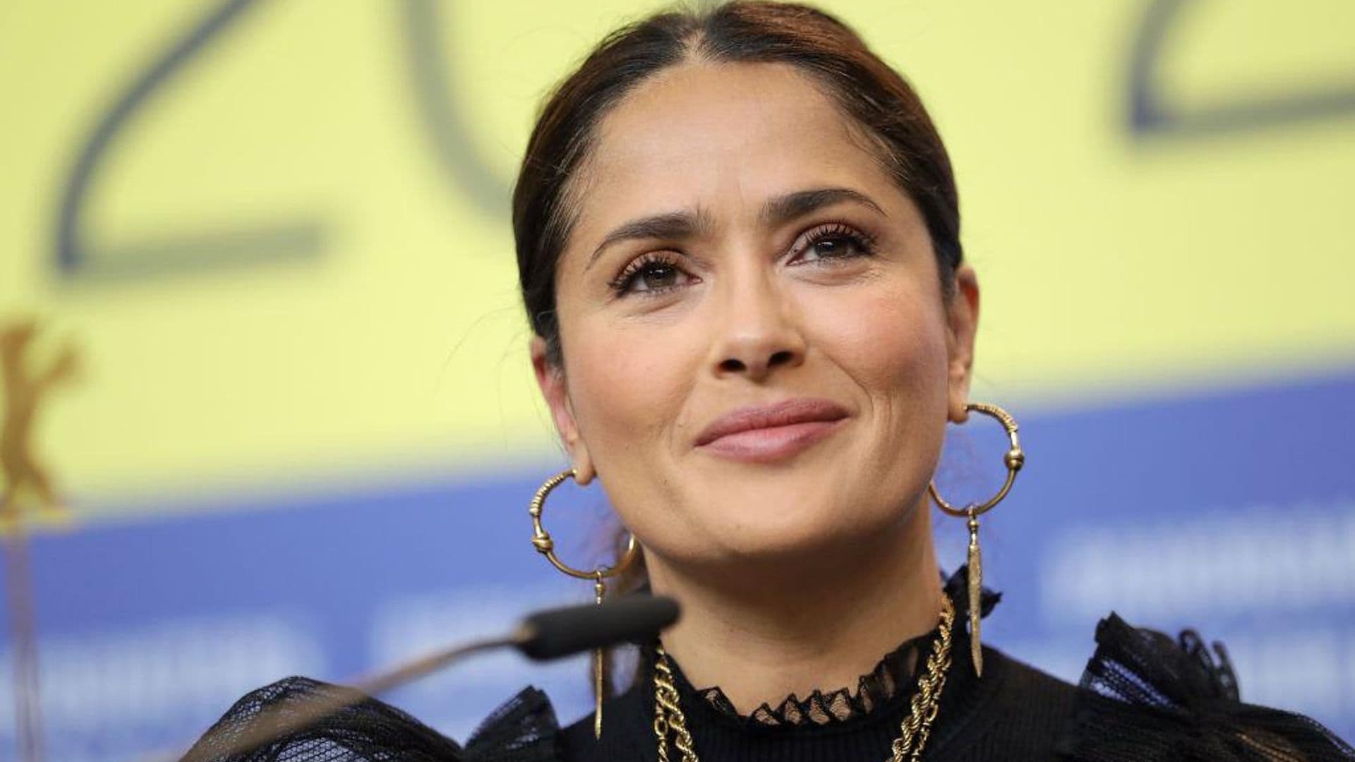 Salma Hayek Keeps Her Skin Glowing By Having a Less is More Approach to Her Skincare Routine