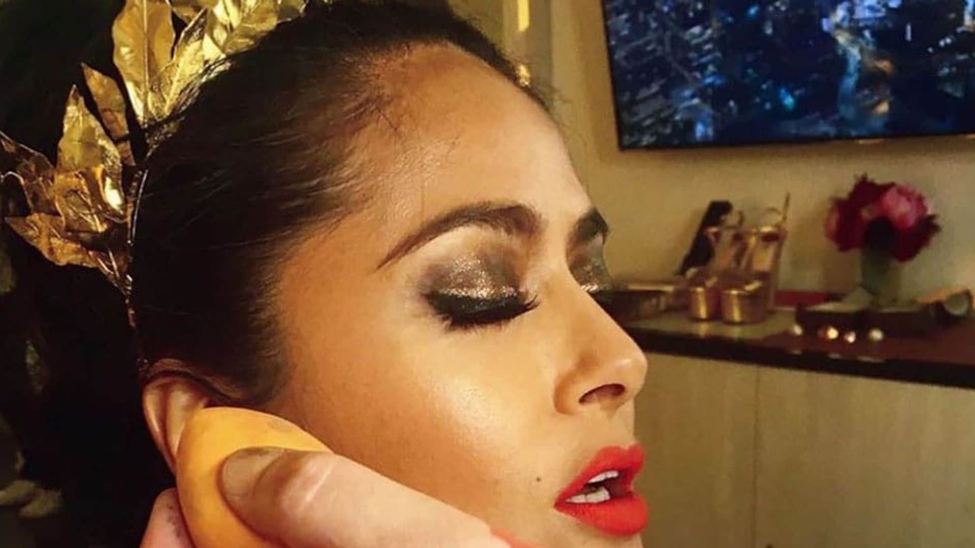 Salma Hayek's makeup artist shares his hack for natural-looking foundation