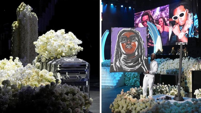 Takeoff's funeral: Cardi B, Offset, Quavo, Justin Bieber, and more gathered to pay tribute to the late rapper