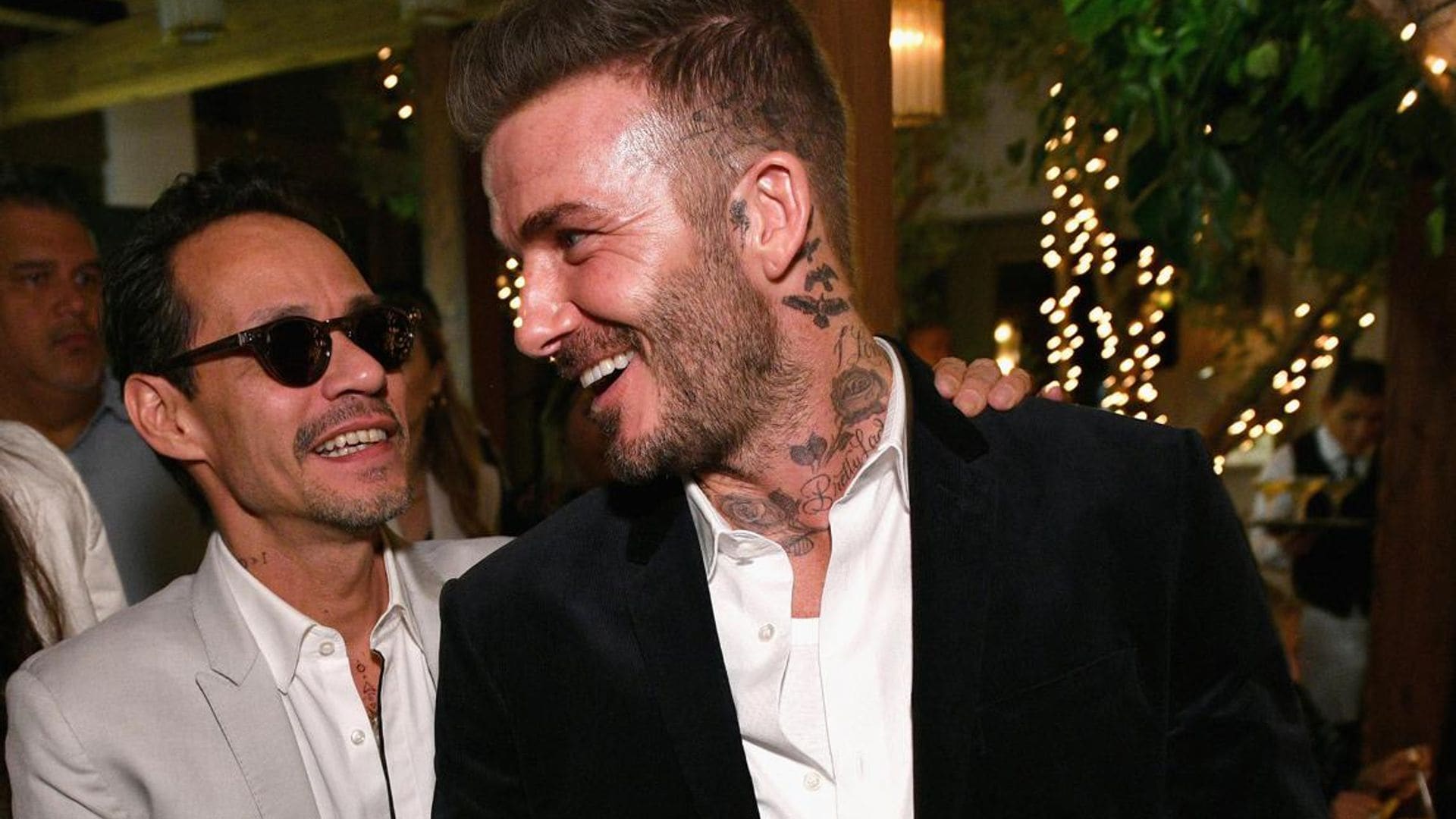 Marc Anthony, David Beckham