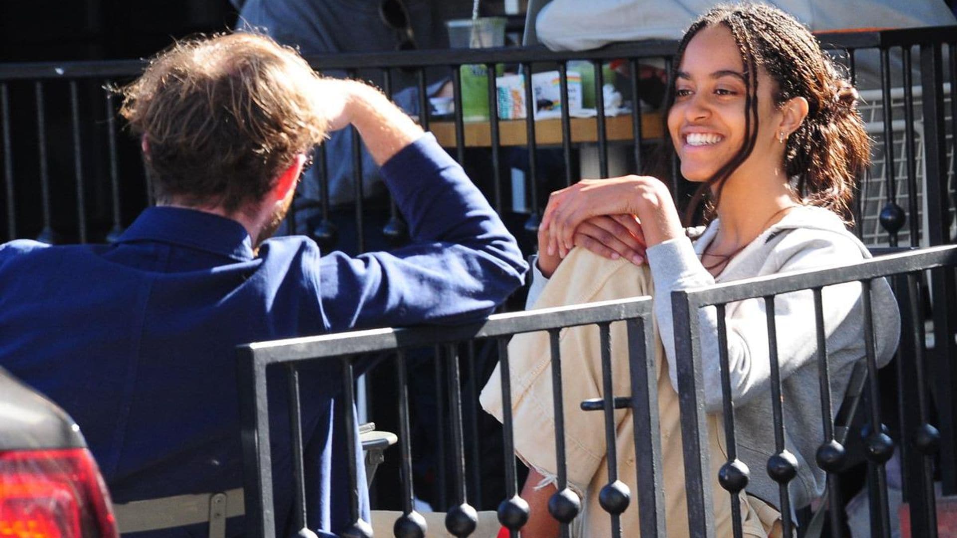 Malia Obama is seen grabbing coffee with a friend in Hollywood