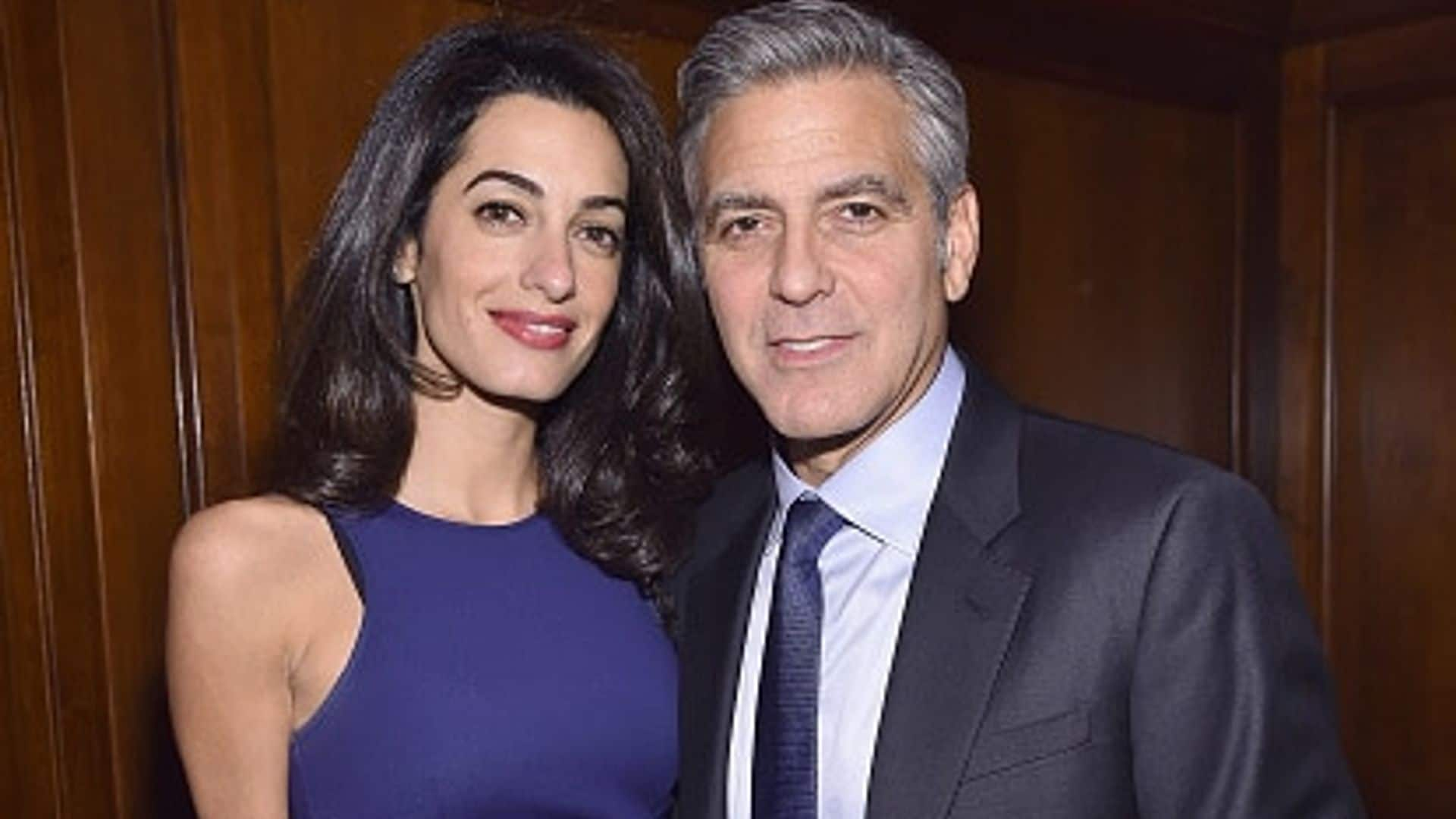 Amal Alamuddin supports husband George Clooney at humanitarian event