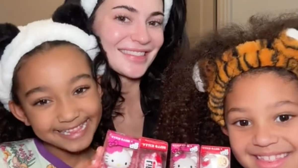 Stormi Webster and Chicago West take over Kylie Jenner’s TikTok for a beauty shopping haul