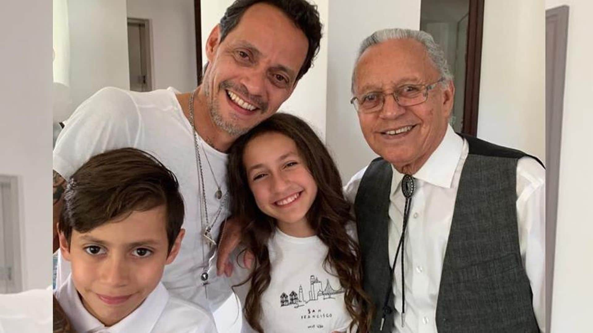 Marc Anthony shares beautiful family photo for his dad’s birthday