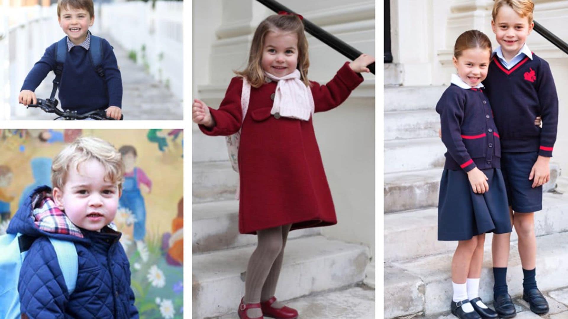 Prince George, Princess Charlotte and Prince Louis’ school photos through the years