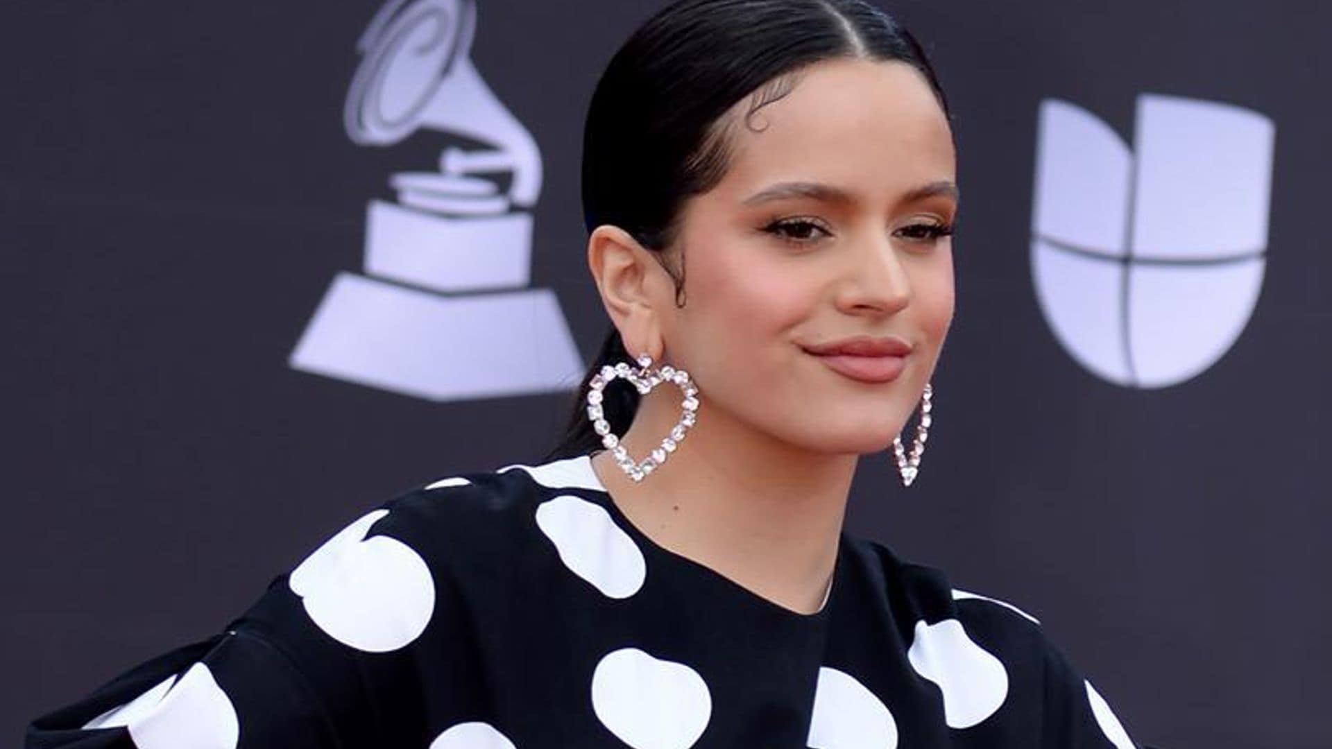 Rosalía nearly blinded us with her bejeweled nails at the 2019 Latin Grammys