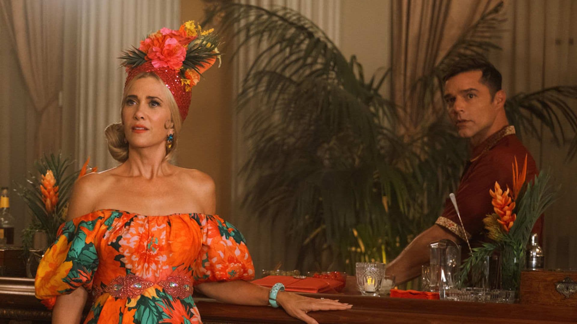 WATCH: Ricky Martin and Kristen Wiig in Carmen Miranda’s iconic look in exclusive ‘Palm Royale’ clip