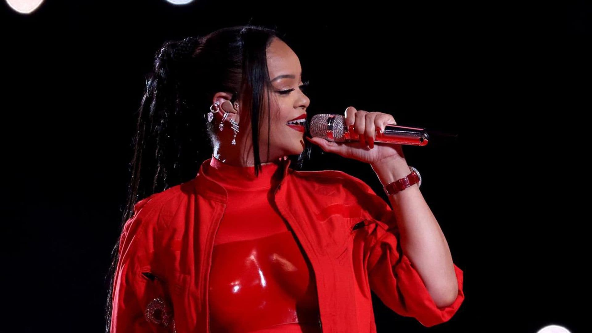 Rihanna reveals she’s pregnant at Super Bowl halftime show