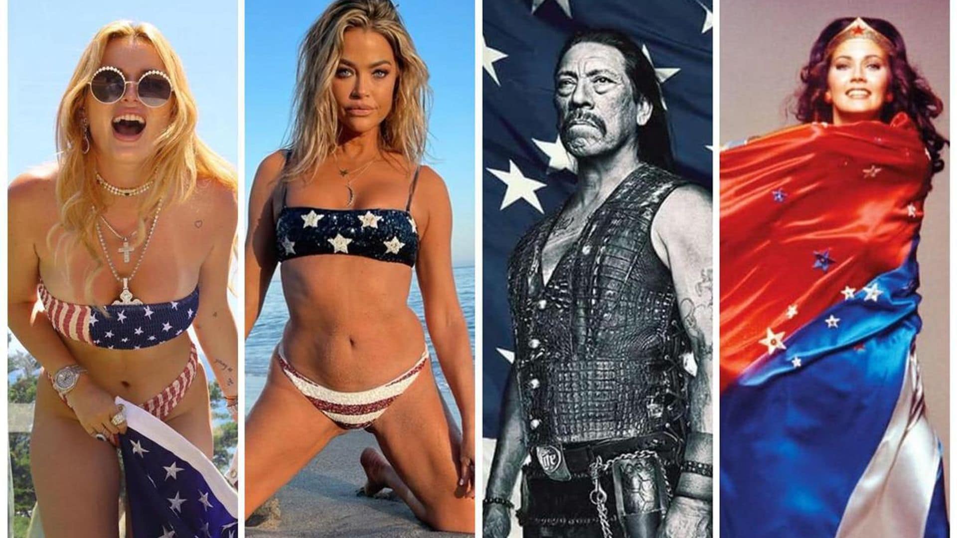 From flag bikinis to photo montages: How A-listers celebrated the 4th of July