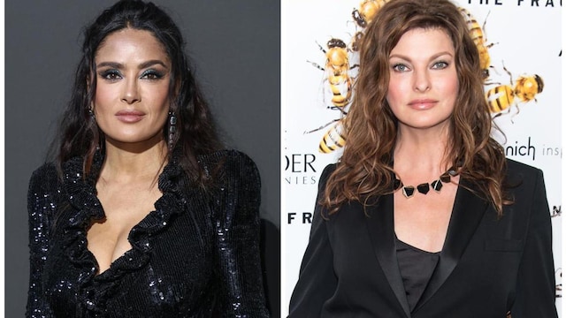 Salma Hayek y Linda Evangelista