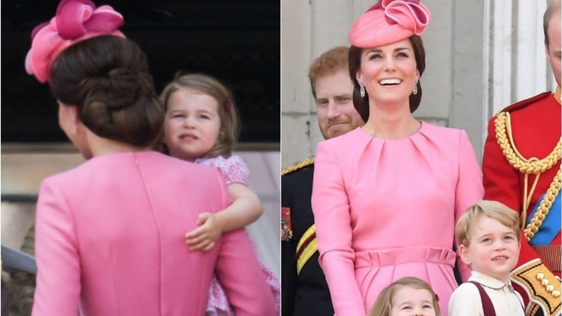 Kate Middleton went with one of her trusty updos for the 2017 Trooping the Colour. The Duchess of Cambridge tucked her hair behind her ears for this intricate pulled back look so the focus could be on her diamond earrings.
Photo: Getty Images