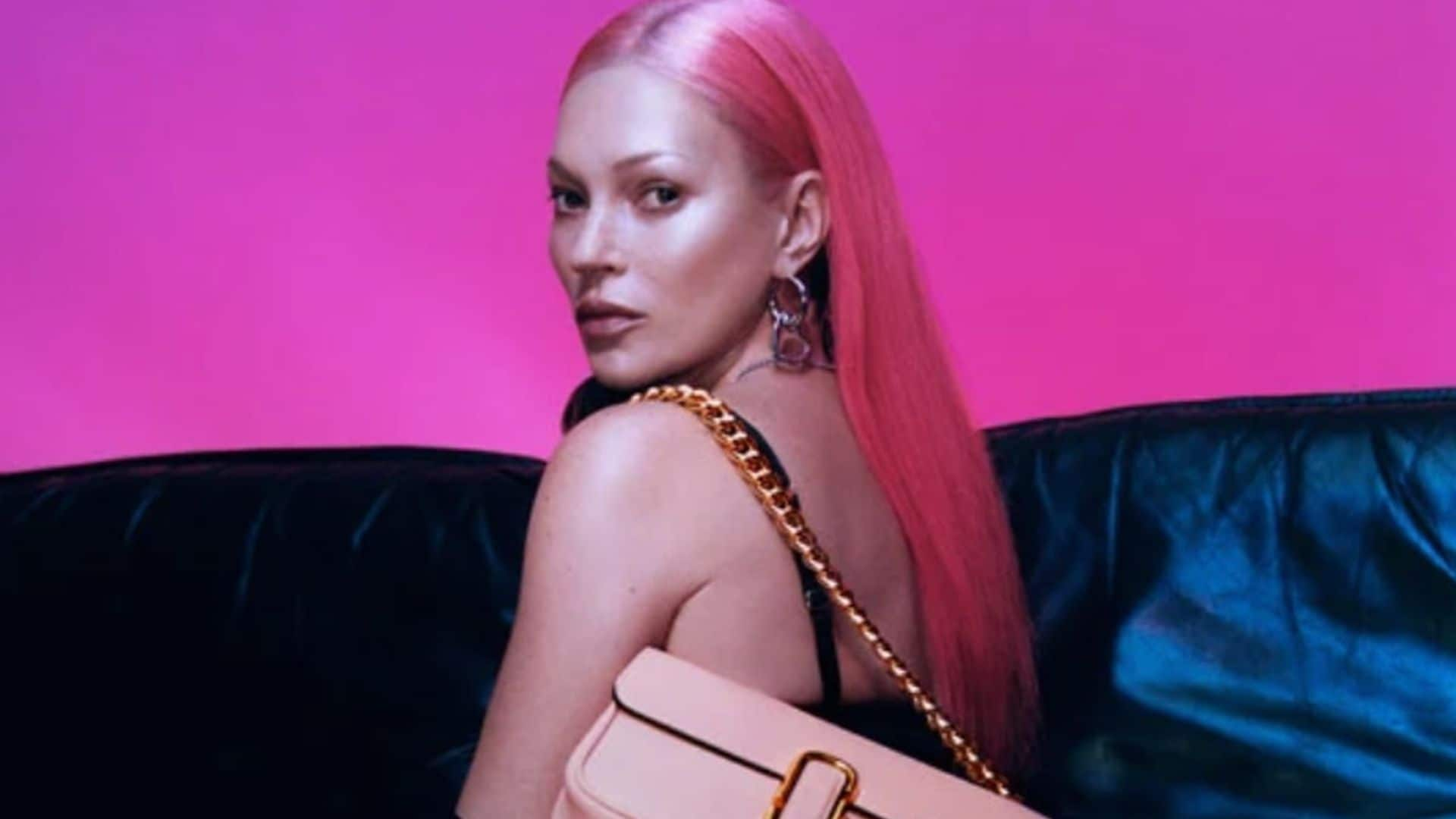 Kate Moss brings back her iconic 90s neon pink hair for new Marc Jacobs campaign