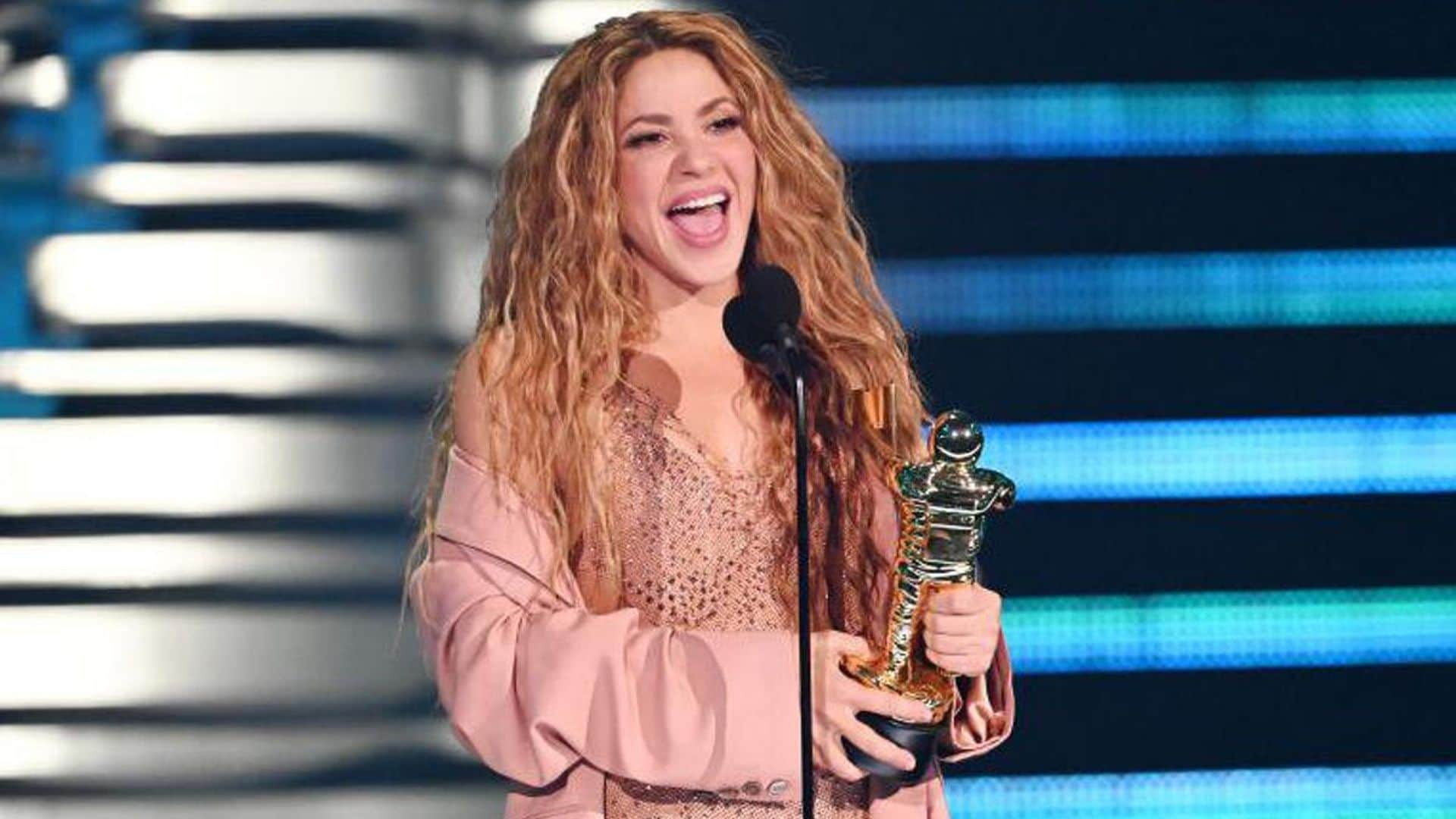 Shakira honors her sons in heartfelt VMA Vanguard Award speech