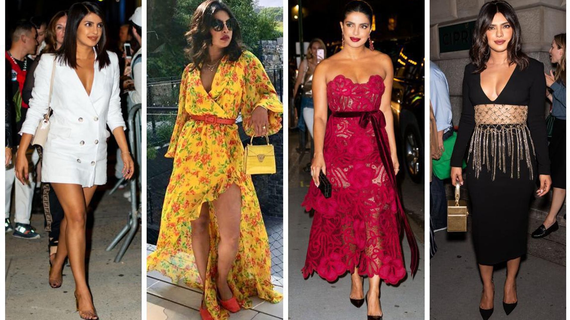 Priyanka Chopra shows her expertise in choosing dresses to create sophisticated and feminine styles