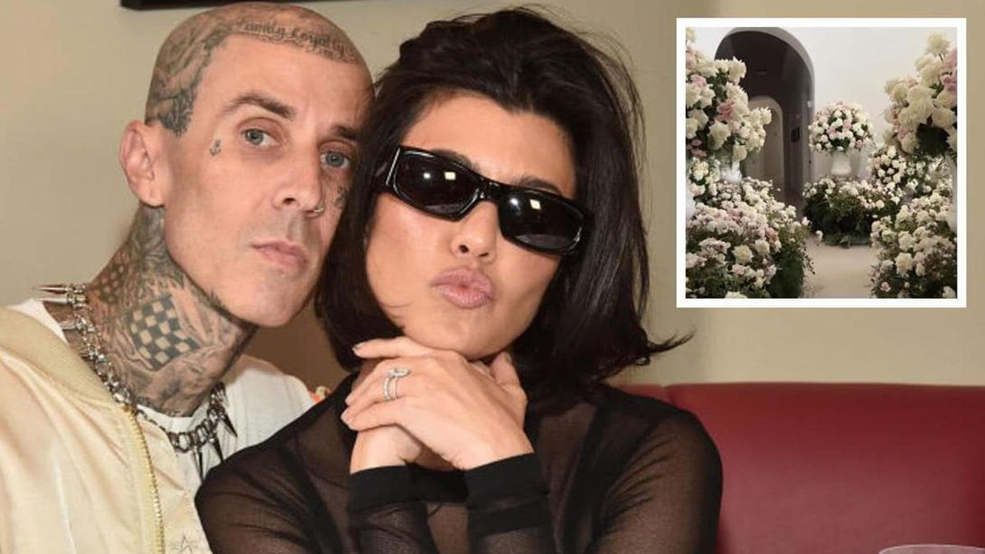 Kourtney Kardashian reveals what she does with the extreme amount of flowers Travis Barker buys her