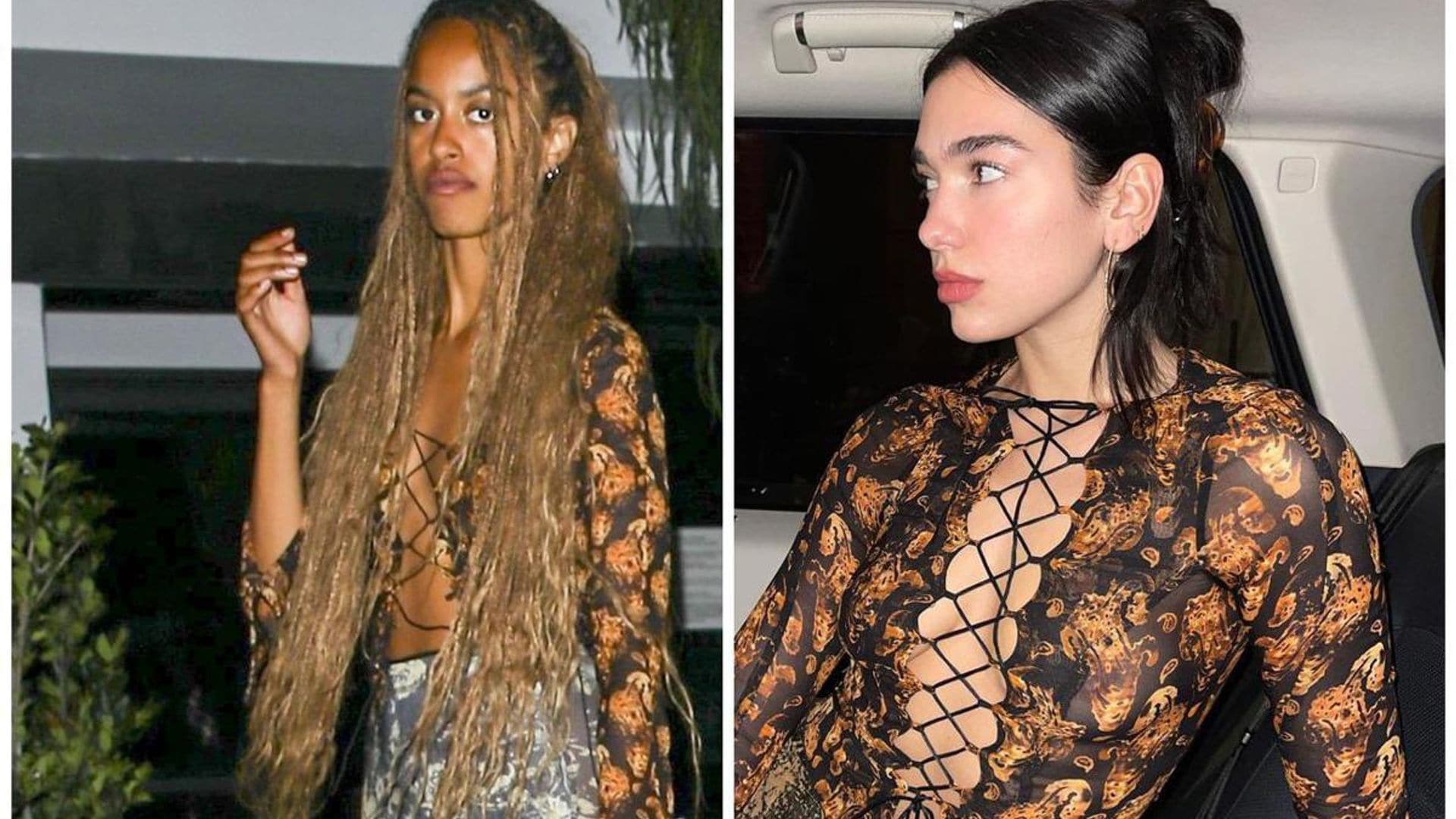 Malia Obama rocked the same top previously worn by Dua Lipa, from a celebrity loved brand