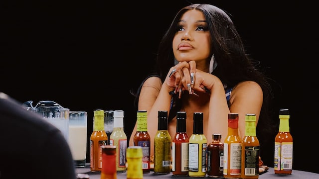 Cardi B Tries Not to Panic While Eating Spicy Wings | Hot Ones