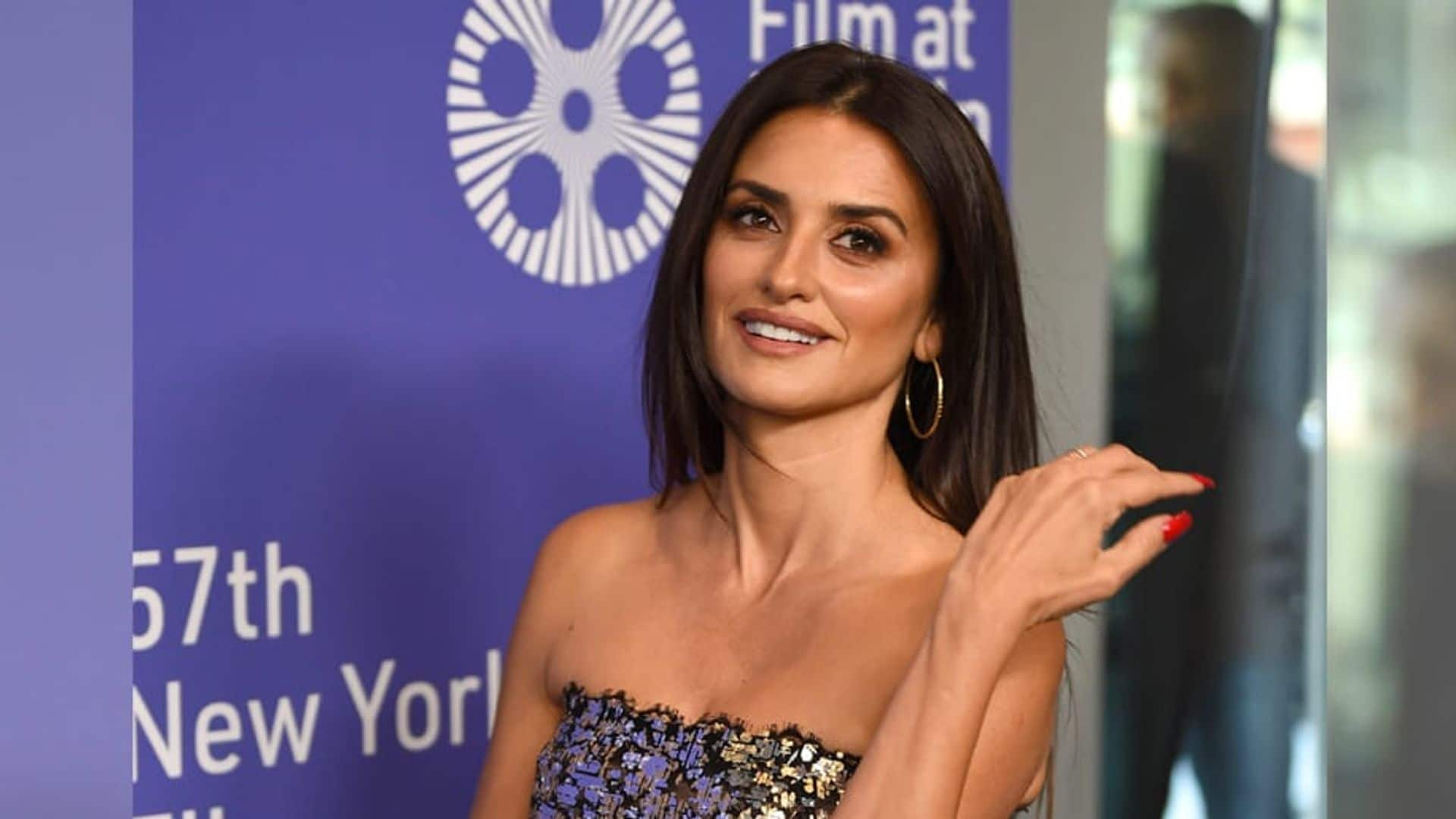 Penélope Cruz shimmers in silver at NY Film Festival