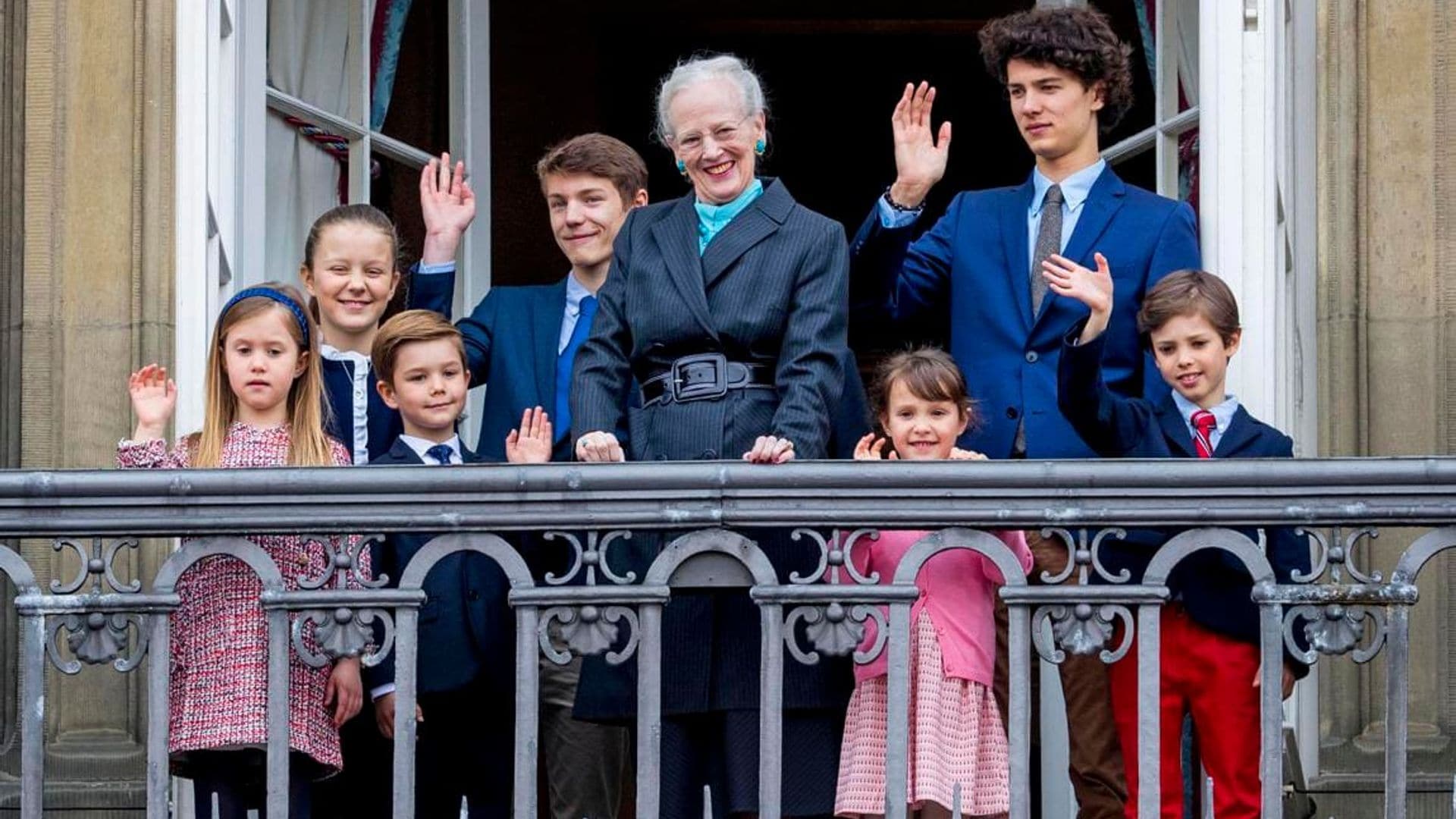 Queen Margrethe receives birthday greeting from grandkids and over a dozen European royals