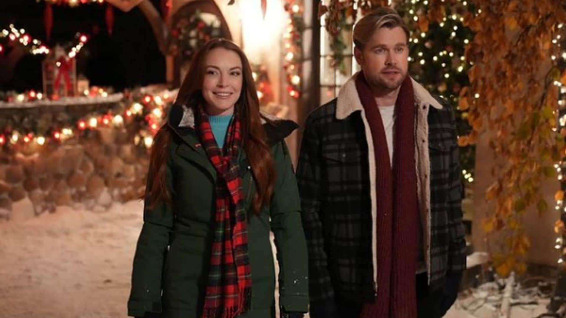 Watch Lindsay Lohan in official stills from upcoming Netflix Christmas movie