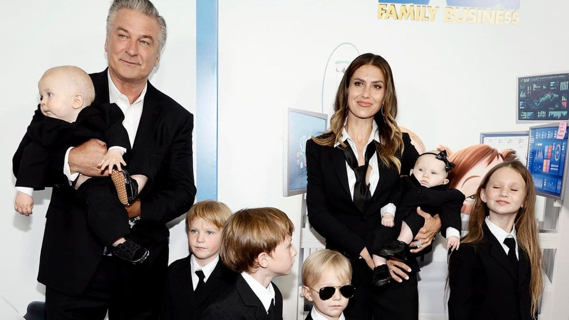 Alec and Hilaria Baldwin’s children are boss babies! The whole family dressed up for the film premiere