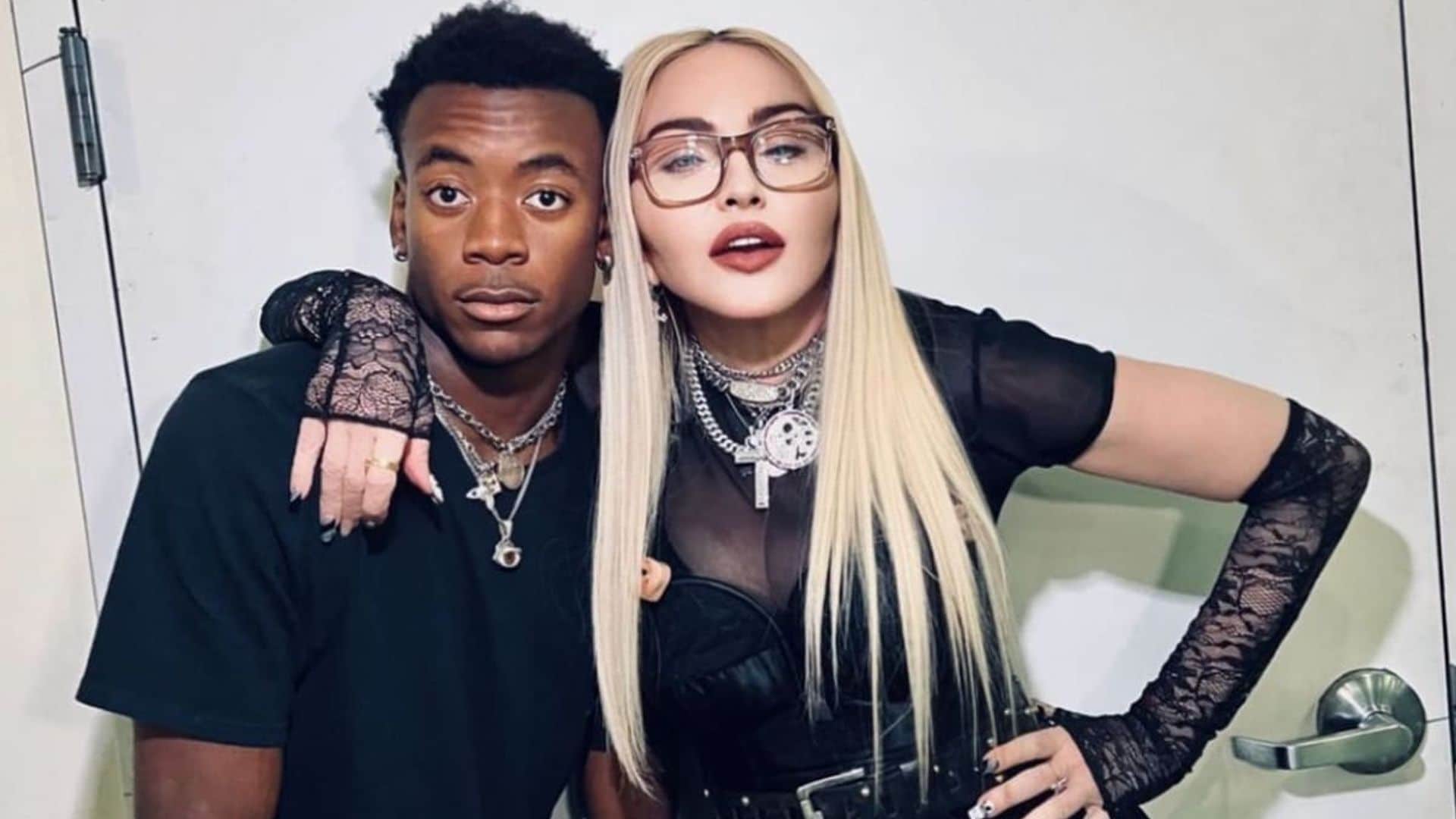 Madonna shares backstage photos with her son David Banda ahead of her Pride performance