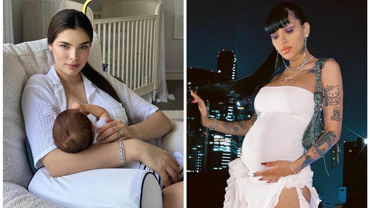 Nadia Ferreira sends a message to Cazzu after giving birth