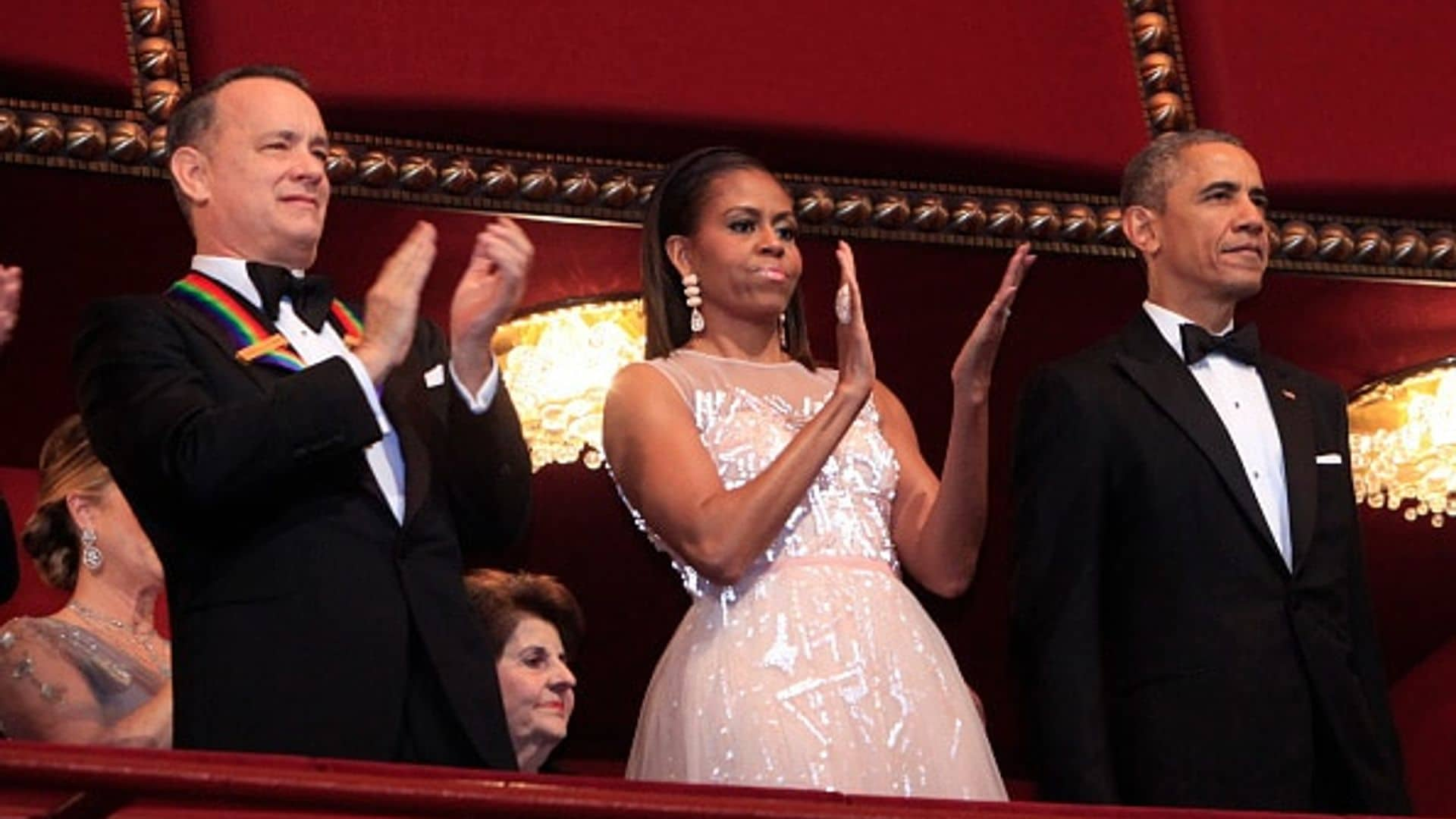 Michelle Obama helps celebrate Tom Hanks at Kennedy Center Honors