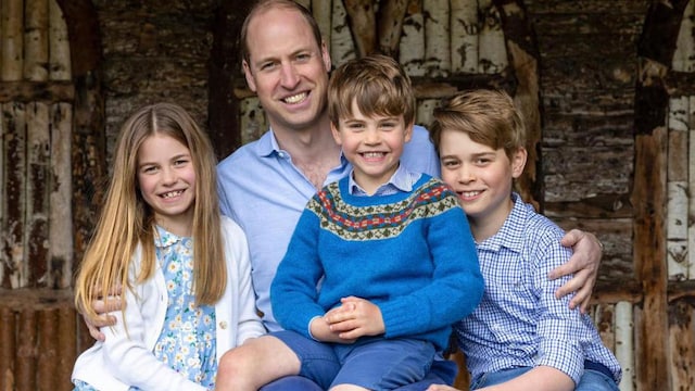 Prince William stars in sweet new photos with his 3 kids