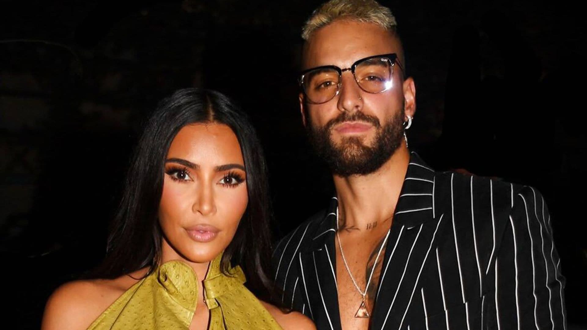 Kim Kardashian and Maluma