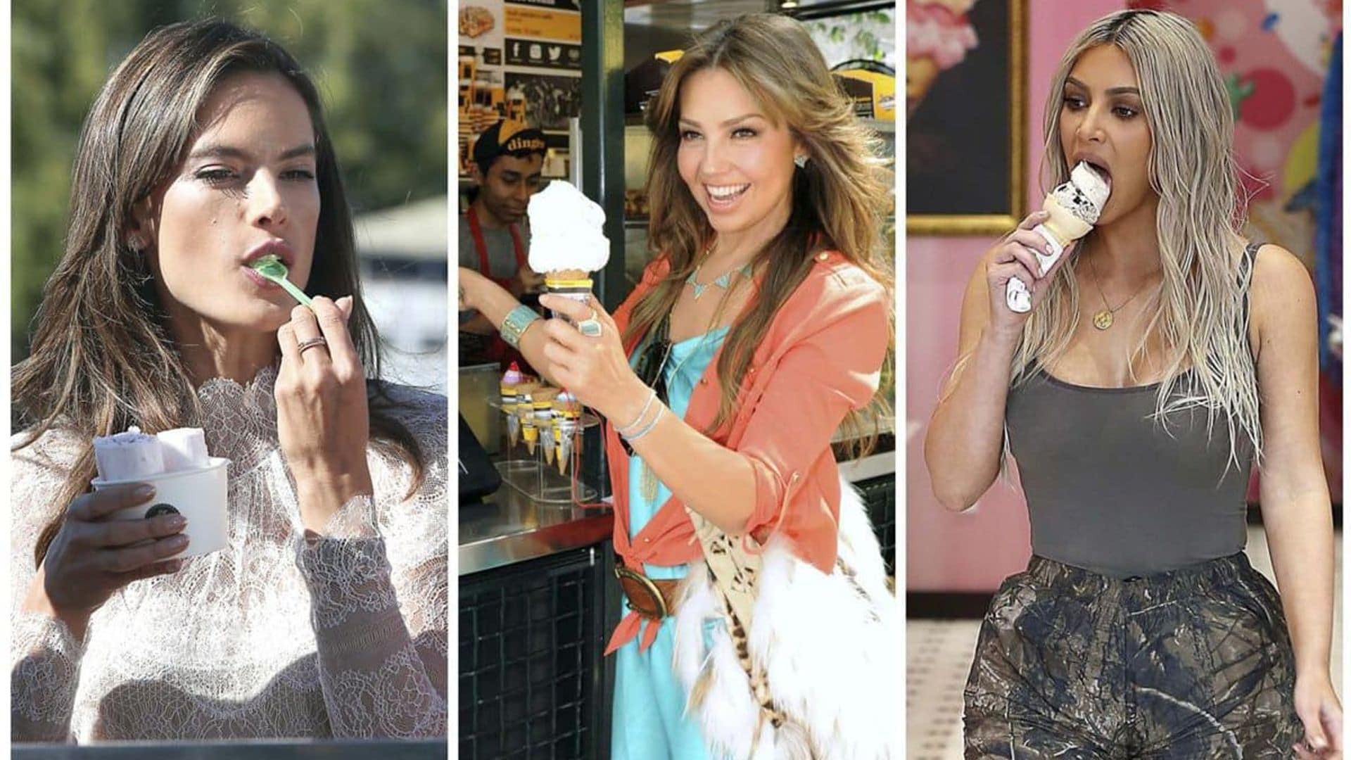 10 Celebrities enjoying ice cream in honor of Dia Internacional del Helado