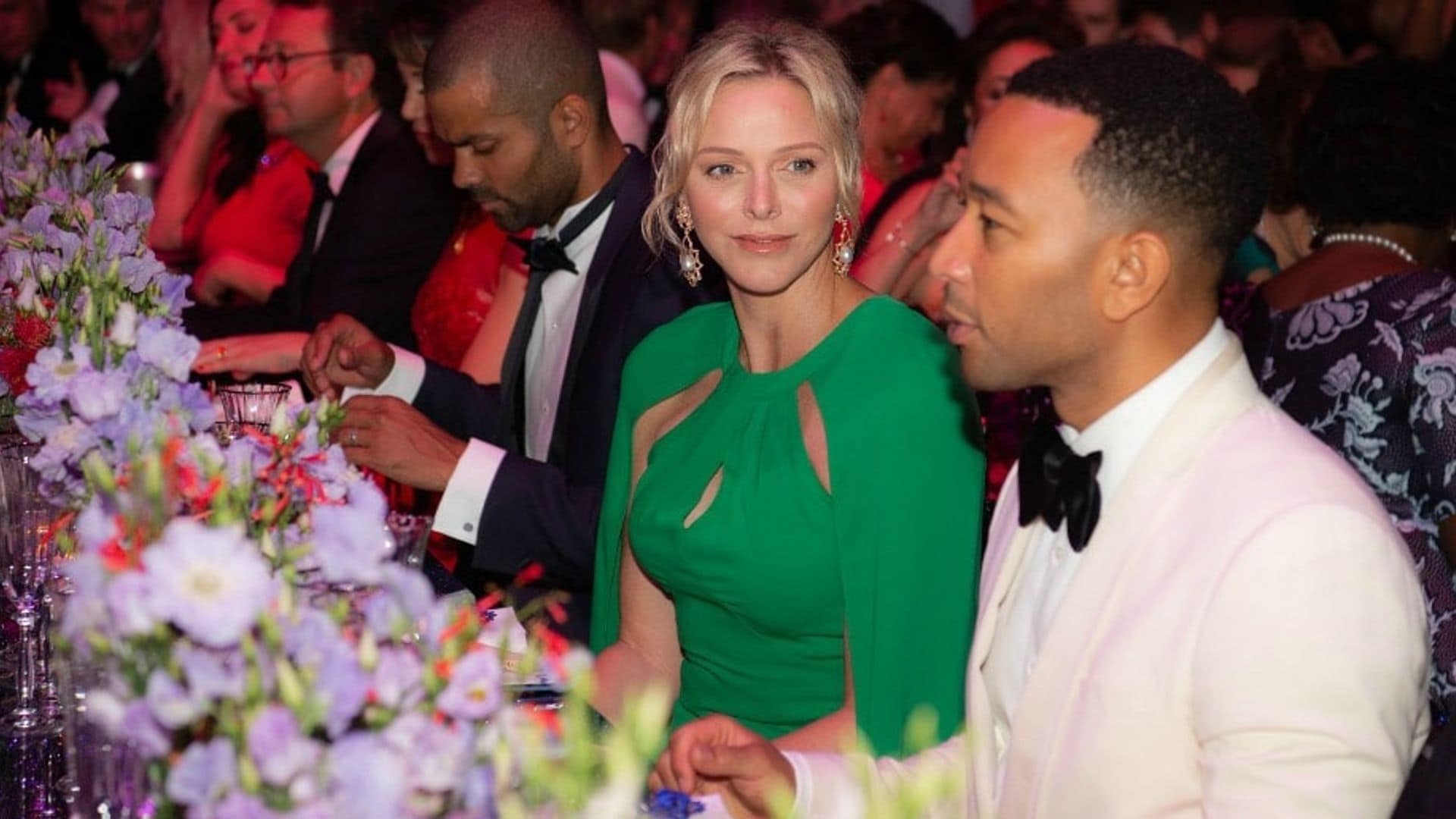 Princess Charlene brings Meghan Markle realness to the club with John Legend after epic gala!