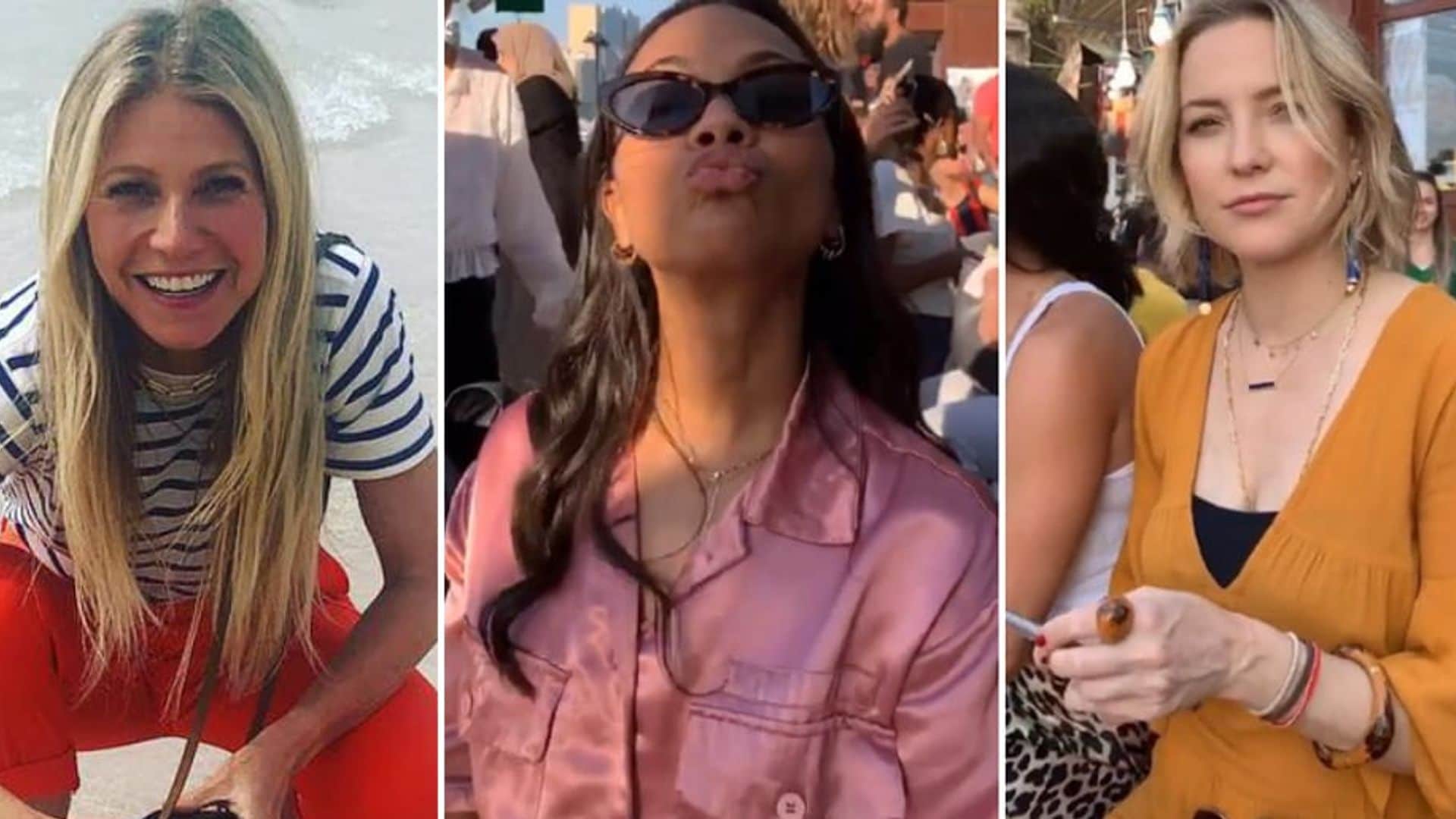 Zoe Saldana is currently living her best life in Dubai with Gwyneth Paltrow and Kate Hudson