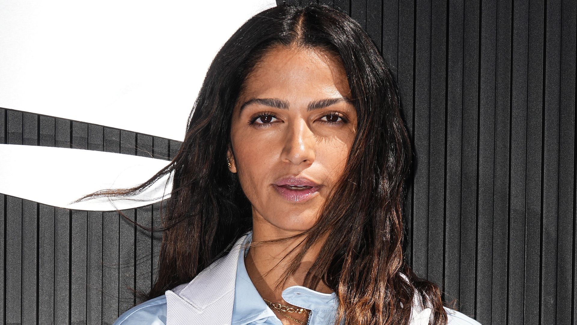 Camila Alves McConaughey dresses as Mrs. Claus at Mariah Carey concert