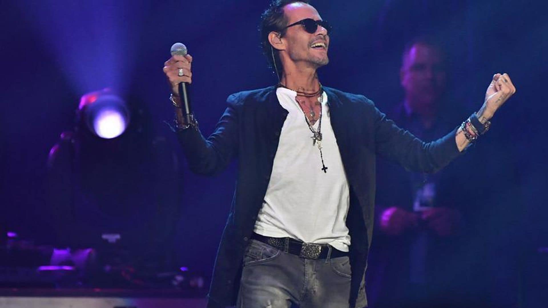 Marc Anthony in Miami: see the two attendees who stole the show