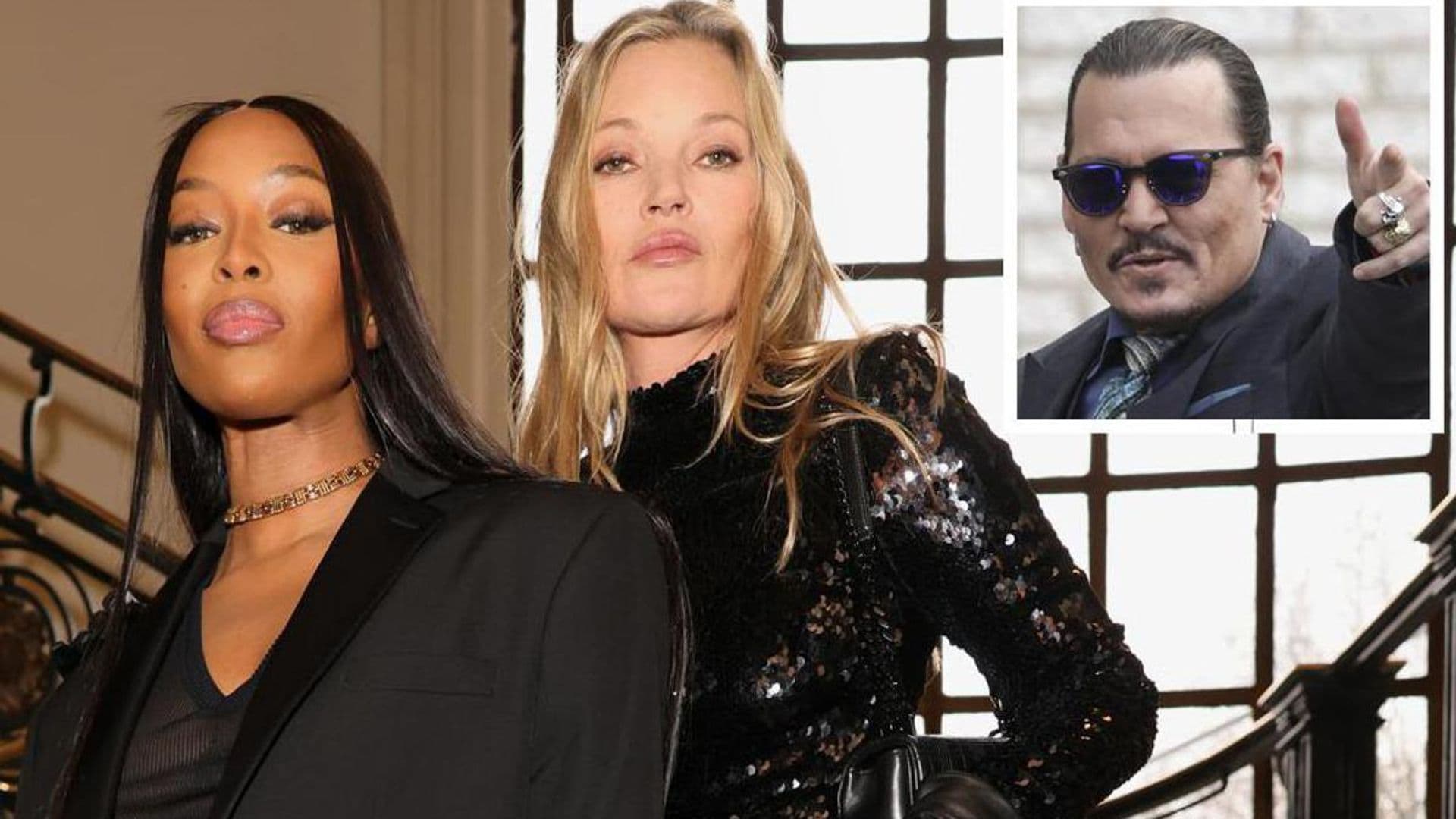 Naomi Campbell shows love to Kate Moss following her testimony at the Johnny Depp v. Amber Heard trial