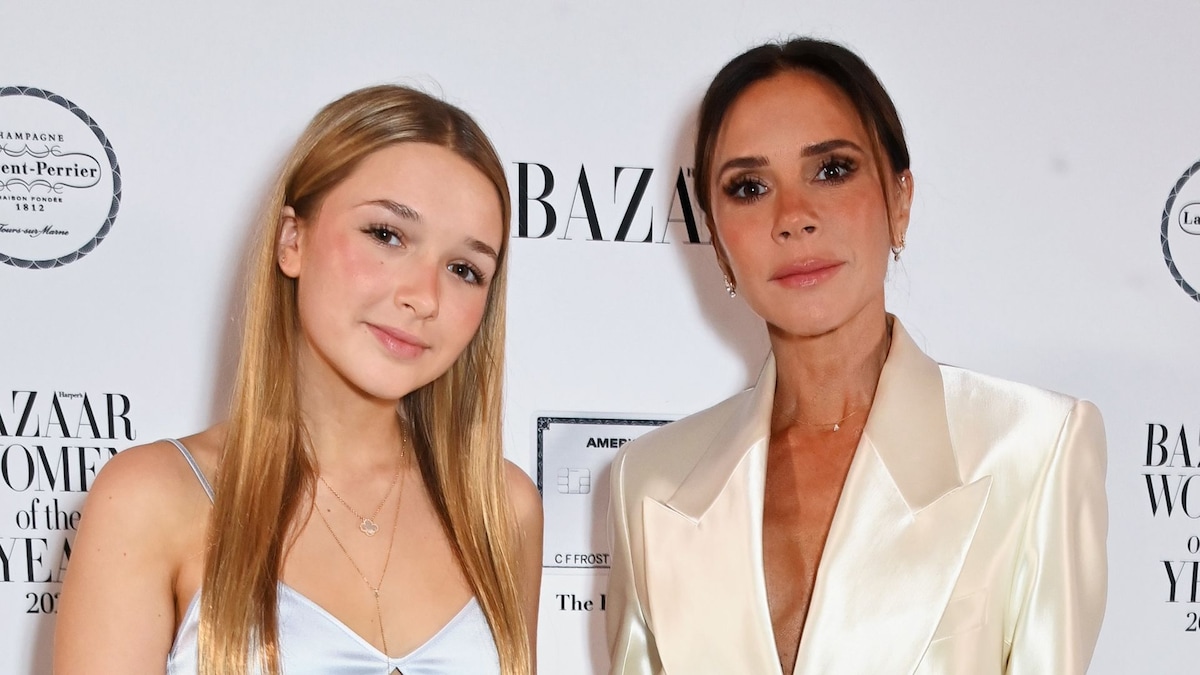 Victoria Beckham and her daughter Harper make fashion statement in matching silk outfits