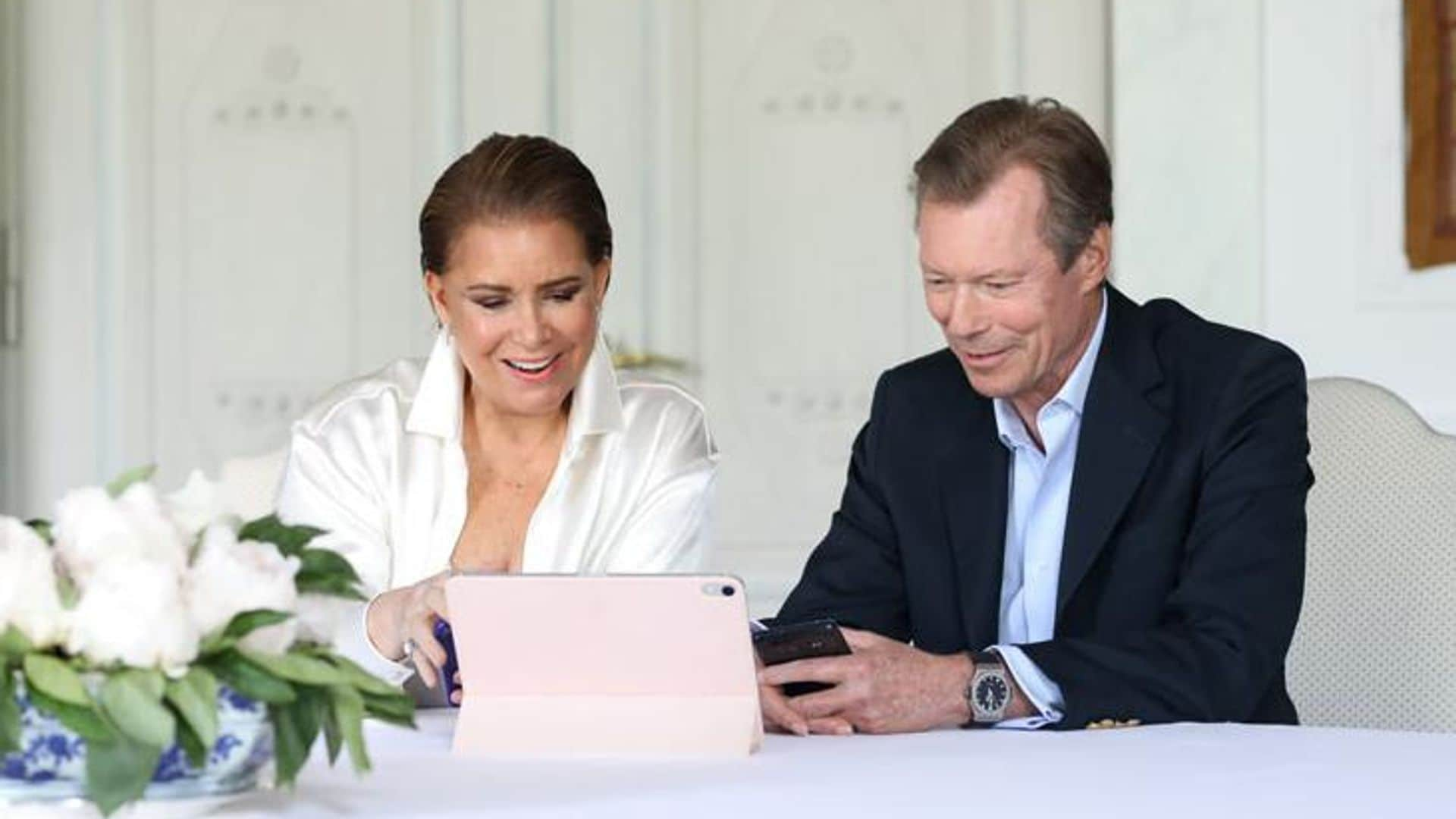 The emotional moment the Luxembourg royals met their grandson