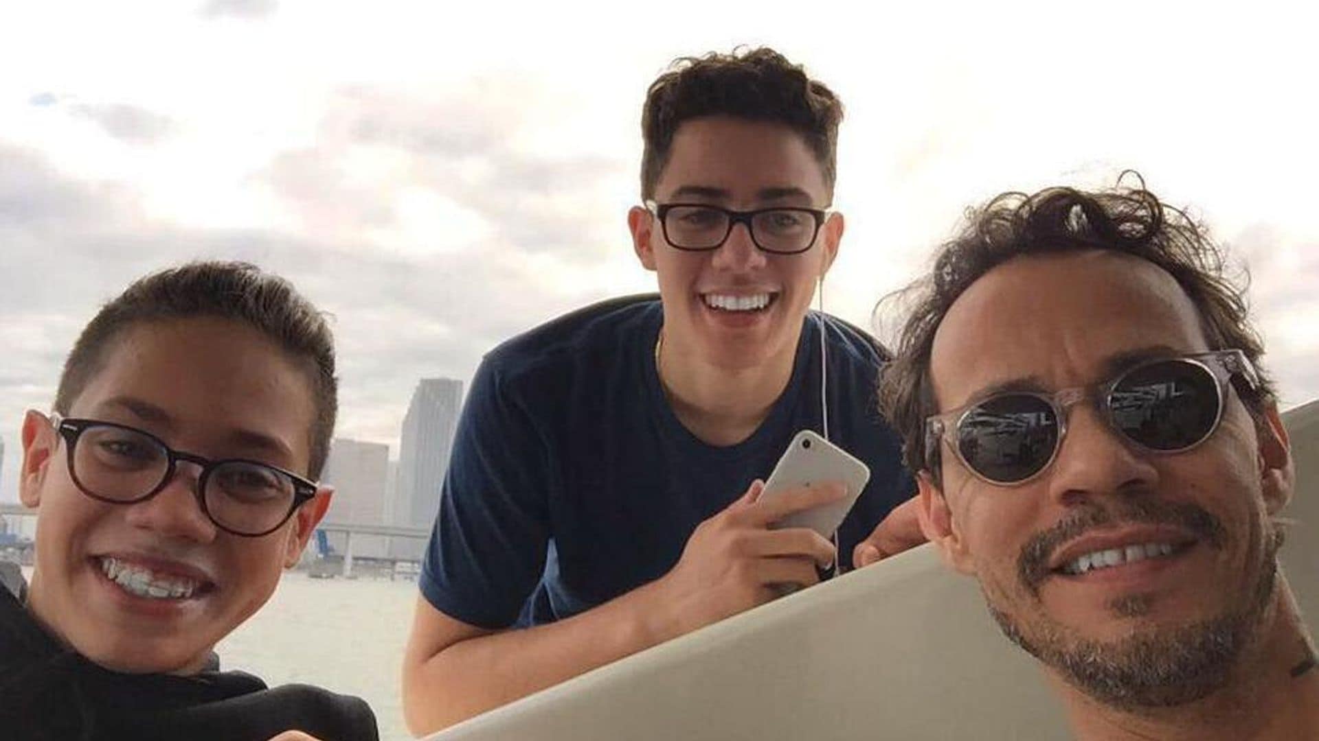 Marc Anthony’s 16-year-old son Ryan puts his music talent on display