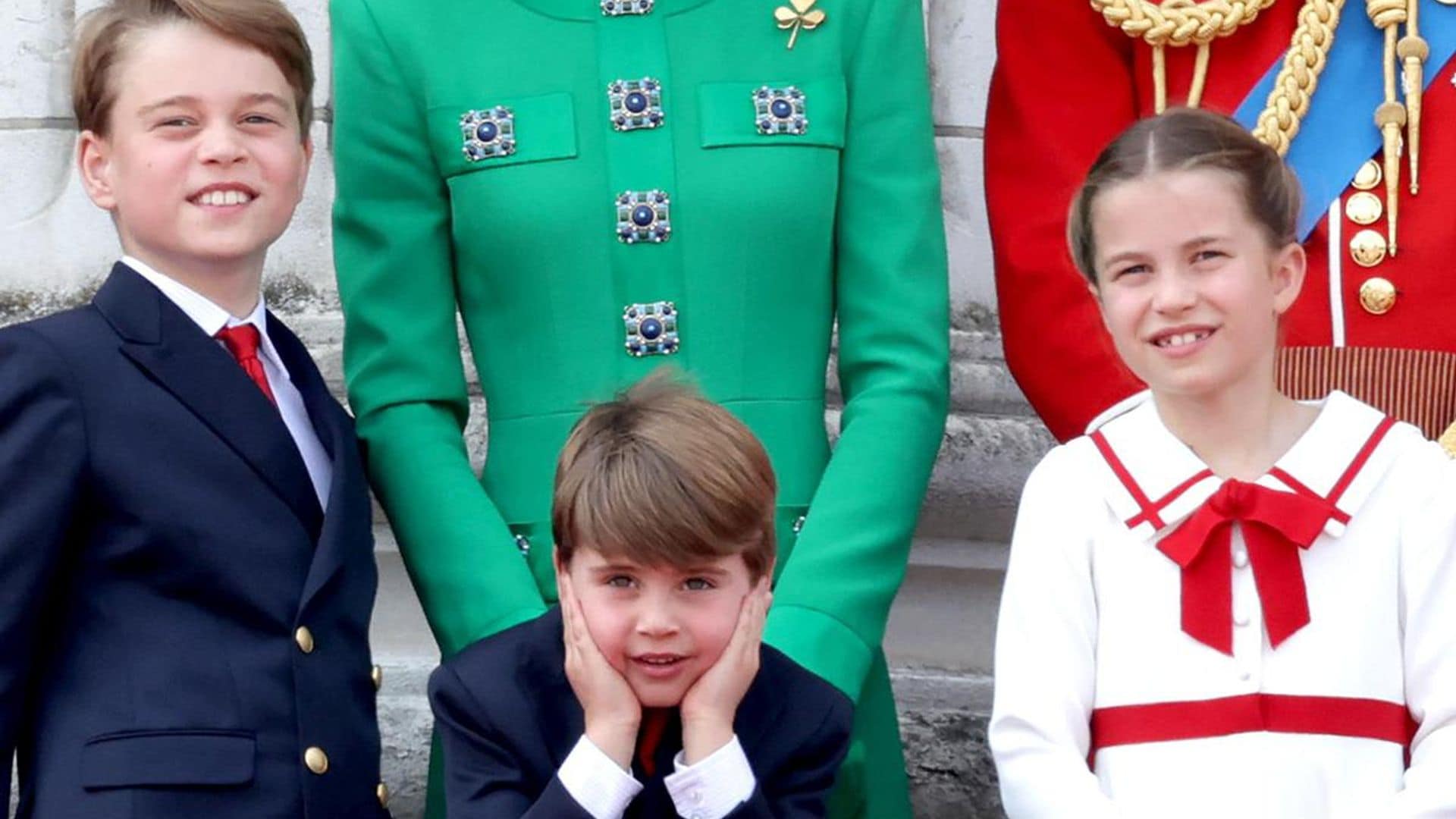 Prince George, Princess Charlotte and Prince Louis attend Trooping the Colour 2023