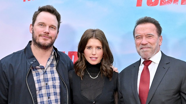 Chris Pratt, Katherine Schwarzenegger, Arnold Schwarzenegger and Christina Schwarzenegger