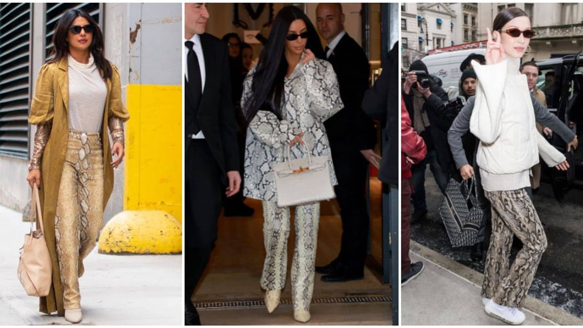 From Kim Kardashian to Rihanna, these are all the celebrities wearing snakeskin for spring