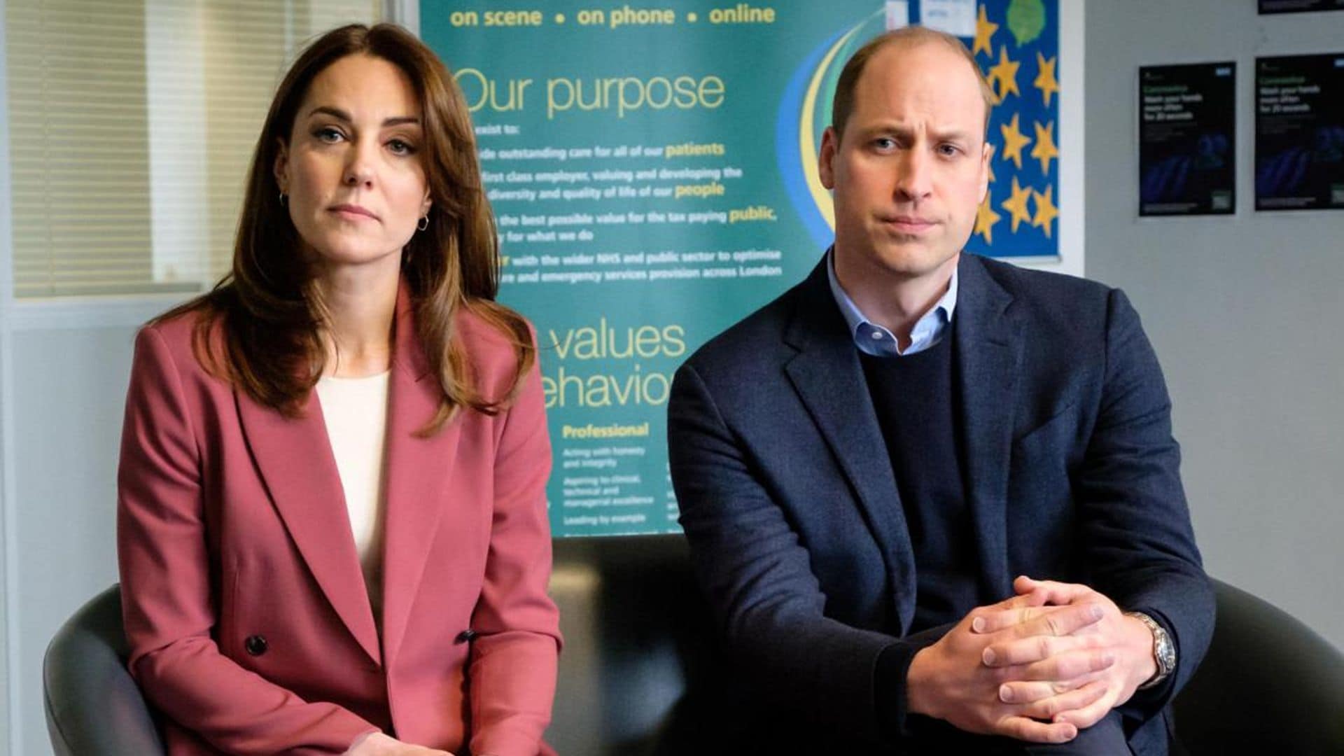 Prince William and Kate Middleton share rare look at their home offices