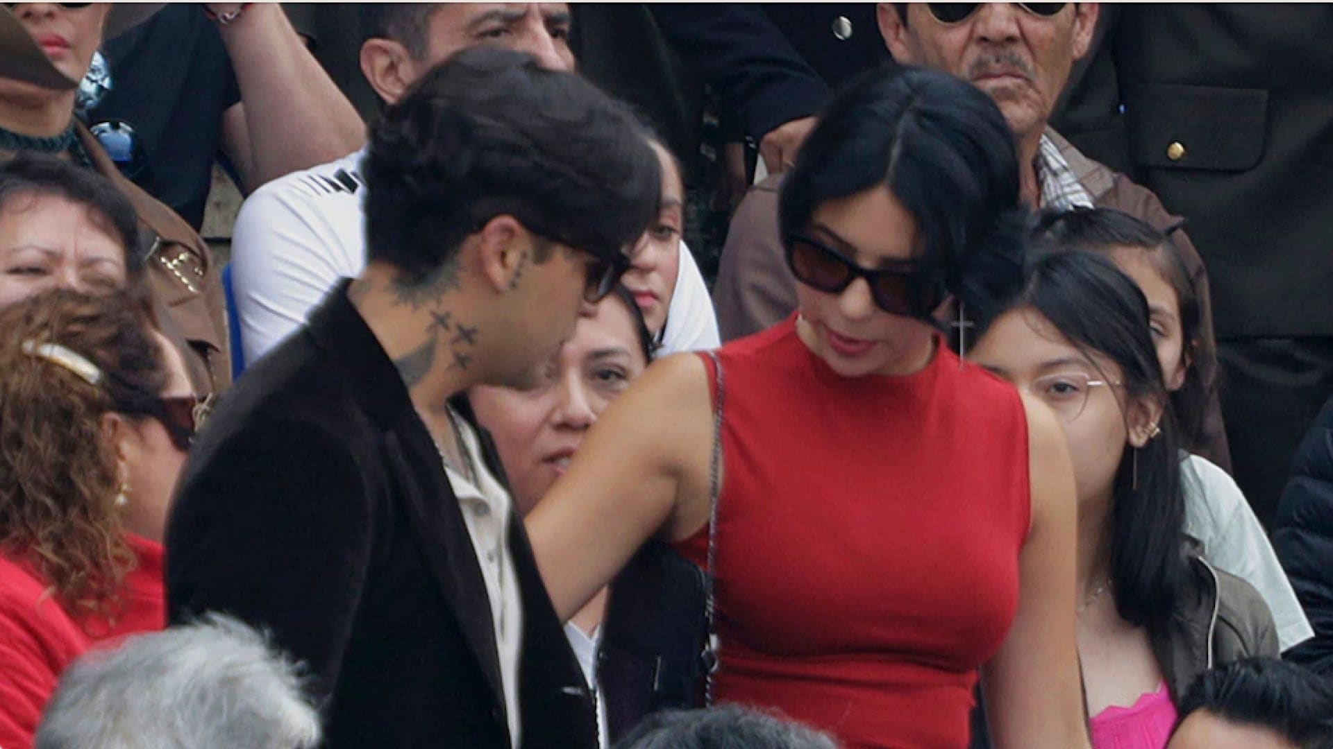 Christian Nodal and Ángela Aguilar look happy and in love at the Military Parade