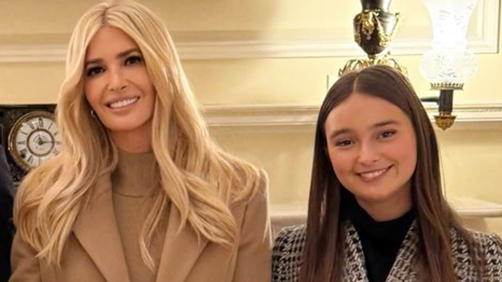 Arabella Kushner borrows a stylish piece from mom Ivanka Trump's closet