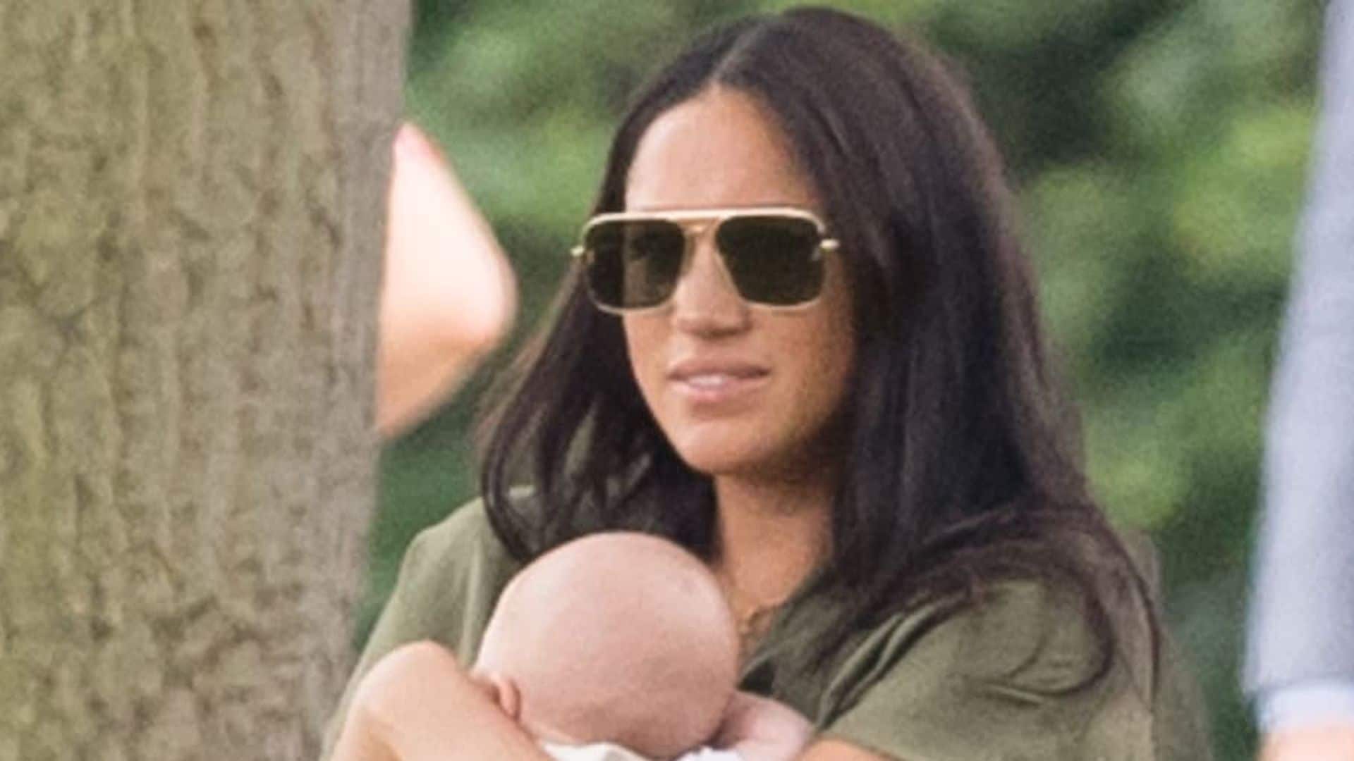 Meghan Markle is super chic and relaxed with her best accessory at polo tournament